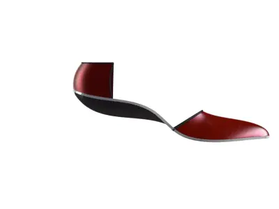 Convertible High Heel to Flat Shoe  Modular Footwear Design 3D model