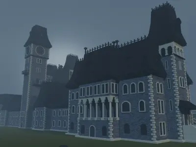 Wednesday Nevermore Academy 3D model