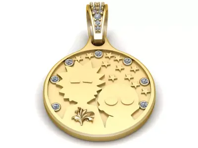 Performance Diamond Pendant 3D print model