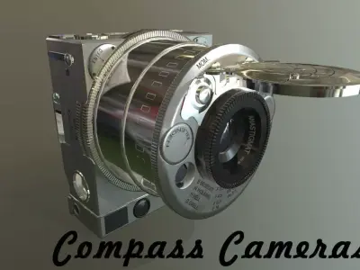 Compass Cameras 3D model