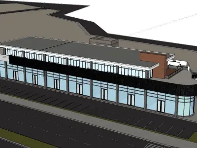 Commercial Office Building V1 3D model