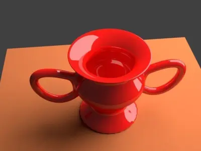 Low poly dog design 3D model
