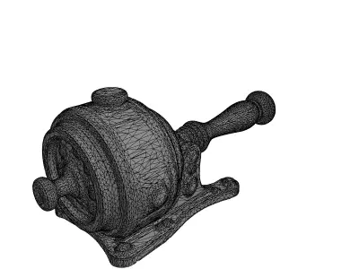 Steampunk Crank Mechanism Prop Low-poly 3D model