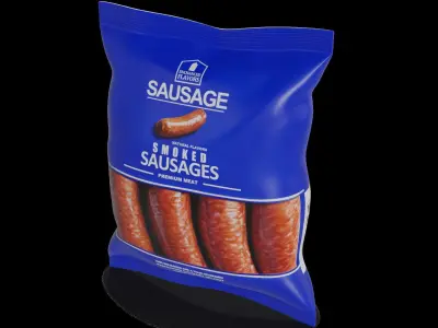 Smoked sausages Smoked Sausages Low-poly 3D model purchase
