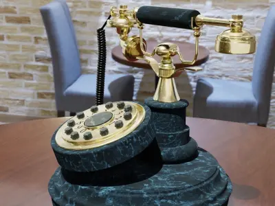 Antique phone 3D model purchase