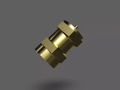Gas Adapter Free 3D model