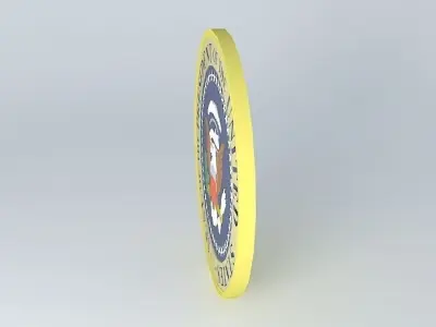 Large lettered Presidential Seal Free 3D model