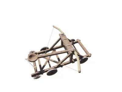 Medieval Catapult 3D model