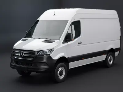 Mercedes Sprinter 4x4 EU spec 3D model