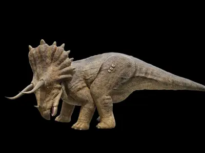Monster Triceratops - Prehistoric Dinosaurs Low-poly 3D model