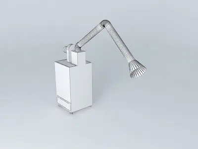 Mobile filtering unit with suction arm Free 3D model