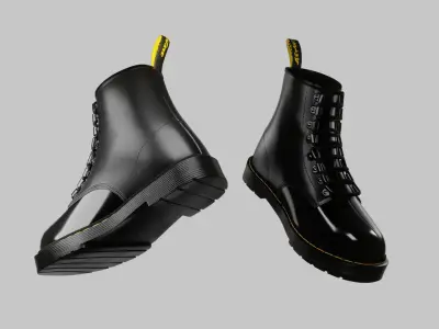 Dr Martens Combat Boot 3D model