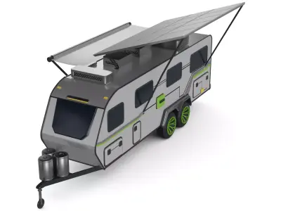 Off road Camping Trailer 3D model