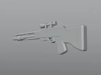 Sniper 3D model