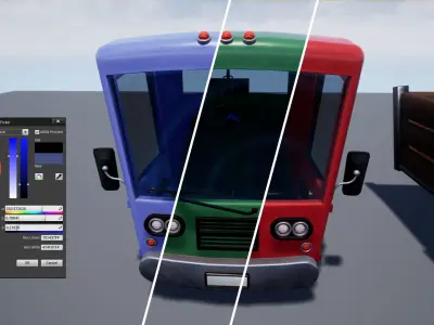 Stylized Truck Pack Low-poly 3D model