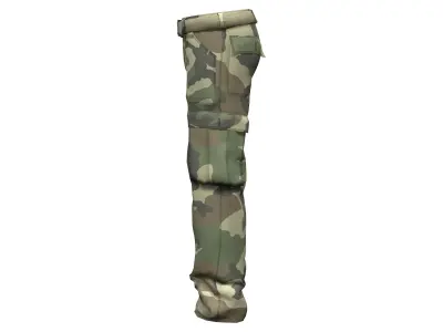 Men Cargo Pants Low-poly 3D model