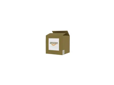 Amazon box Low-poly 3D model purchase