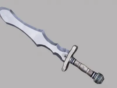 Sword Low-poly 3D model 45
