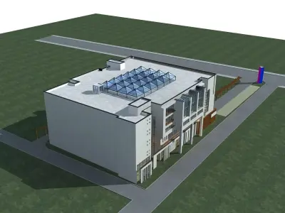 Commercial Building 3D model 42