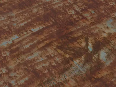 Oxidized Tank Rust Streaks  Texture