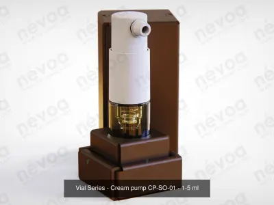 Vial Series - Cream pump CP-SO-01 - 1-5 - 5 ml 3D Model Pack