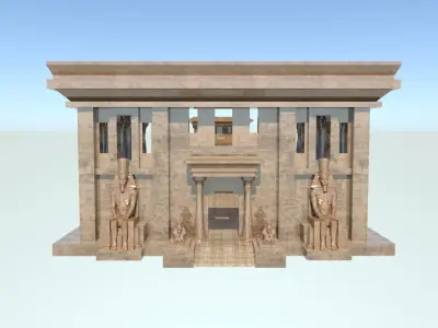 Egypt Ancient 3d Model Low-poly 3D model