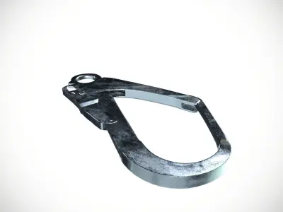 Safety Hook Low-poly 3D model
