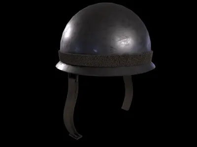 2WW2Trailer Empty PBR Low-poly 3D model Low-poly 3D model