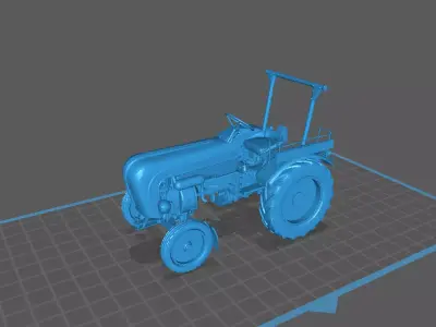 Classic Porsche Diesel Tractor 3D print model