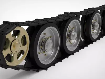 Tank tracks 3D model