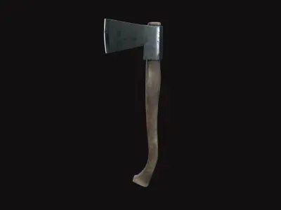 Medieval Axe V02 Low-poly 3D model