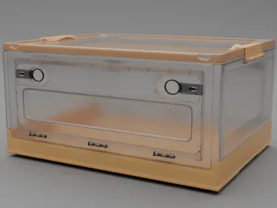Storage Box Low-poly 3D model 3