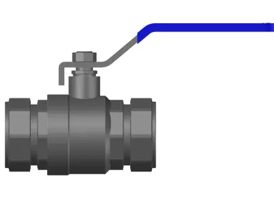 Ball valve 3D model shop