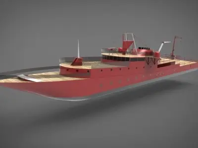 research ship type Y  3D model