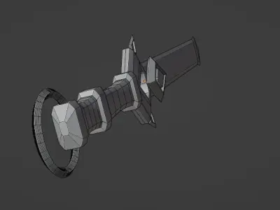 Emerald Sword Low-poly 3D model