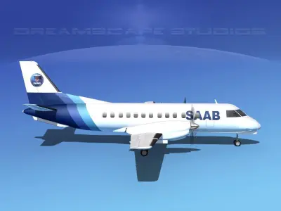 SAAB SF340 SAAB 3D model
