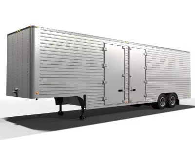 Vintage Moving Van 3D model