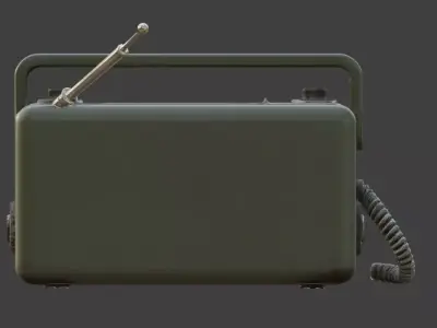 Survival Radio 3D Model V02 Low-poly 3D model