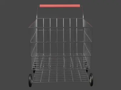Shopping Cart 3D model get