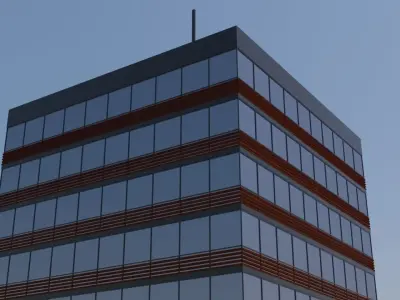 Modern Building Exterior Skyscraper 2 3D model