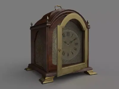 Vintage Clock Low-poly 3D model