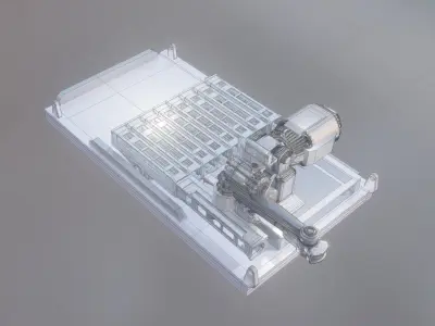 Robot Launcher Unit 3D model