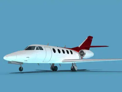 Dassault Falcon 20 V14 3D model