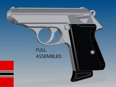 Walther PPK 3D model