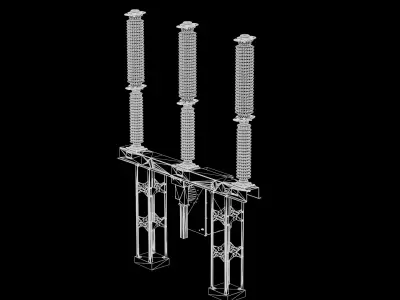 Disconnector 145 kW Low-poly 3D model
