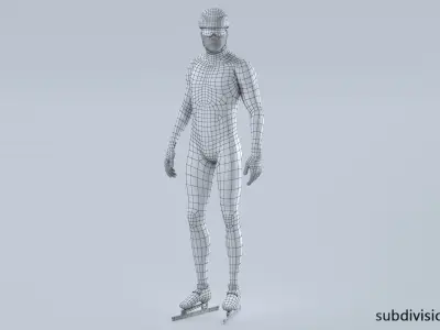  Speed Skater Short Track Animated HQ 001 Editorial License 
