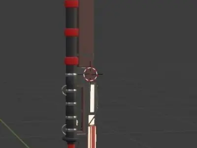 Katana with sub-tanto Free 3D model