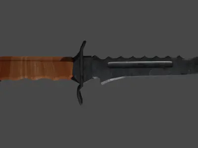 Combat Knife Free 3D model order
