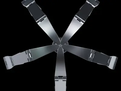 Metal Claw 3 with Rig 3D model