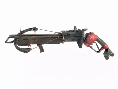 Wasteland style weapon crossbow 3D model